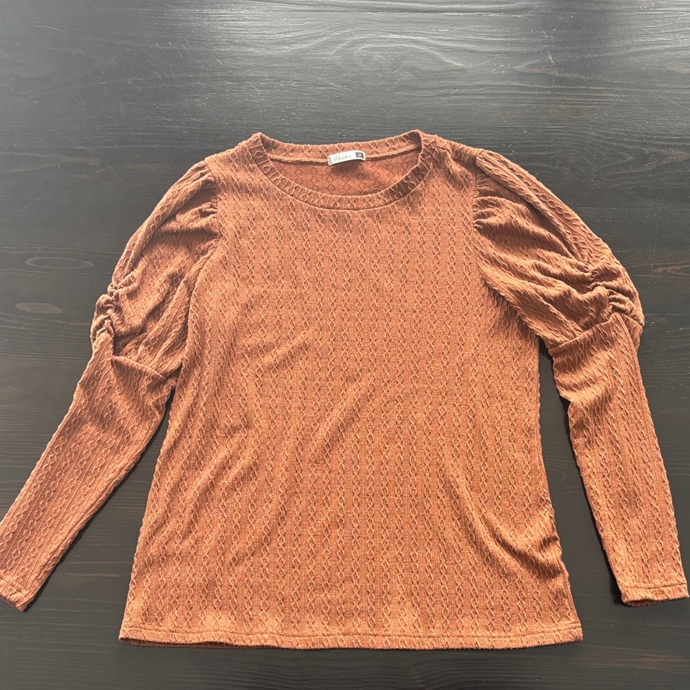 Women's Rust Long Sleeve Top